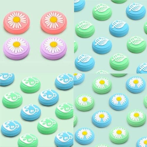 Cartoon Animal Accessory Thumb Stick Grip Cap Joystick Cover Skin For Nintendo Switch Lite Joy-Con Controller Thumbstick Case