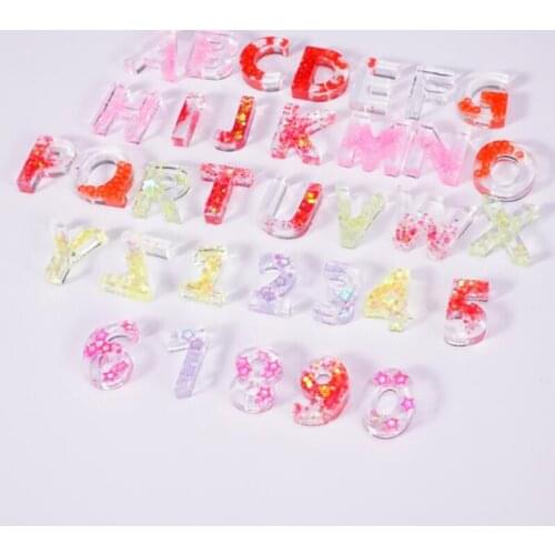 Capital Letter A To Z Soft Mold Epoxy UV Resin Mold Letter Silicone Mold DIY Jewelry Making Accessories Supplies