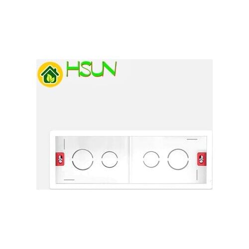 118 In Wall Switch Socket Mounting Box 186*67.5*50mm Four Position Cassette Purpose Dark Outfit Embedded Wall Downlight Box