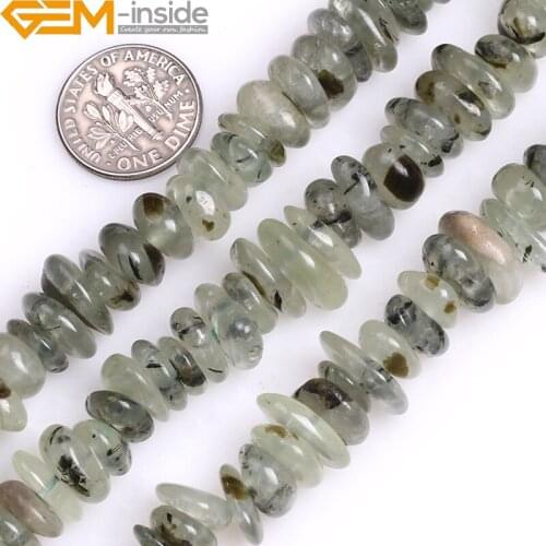 Natural Gem-inside 3-5x9-13mm Big Chips Freeform Rondelle Stone Beads For Jewelry Making Wholesale New DIY Strand 15inches