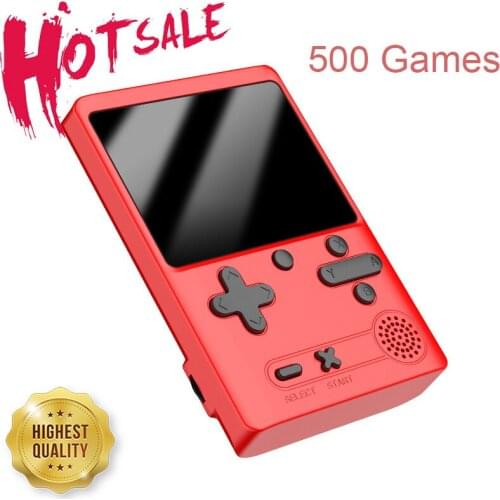 Retro Portable Mini Handheld Video Game Console 3.0 Inch Color LCD Kids Color Game Player Built-in 500 Classic Games