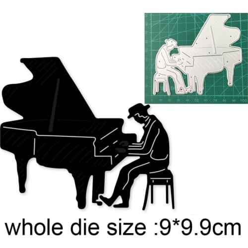 Craft dies metal cutting dies cut die mold man playing piano Decoration Scrapbook paper craft knife mould blade punch stencils