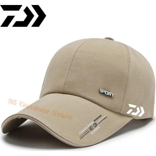 2021 The New Daiwa Brand Fishing Hat Summer Outdoor Mountaineering Hat Anti-UV Cap Windproof Sports Sun Hat DAIWA Brand Fishing
