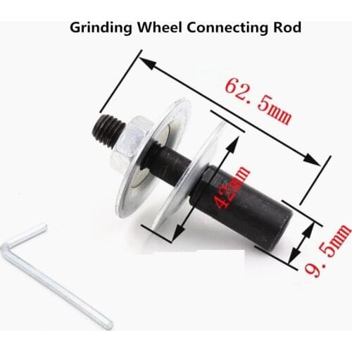 10mm Spindle Adapter For Polishing machine accessories Shaft Bench Grinder Grinding wheel connecting rod