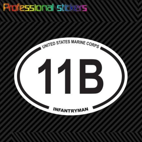 United States Army MOS 11B Infantryman Oval Sticker Decal Us Specialty Stickers for Motos, Cars, Laptops, Phone