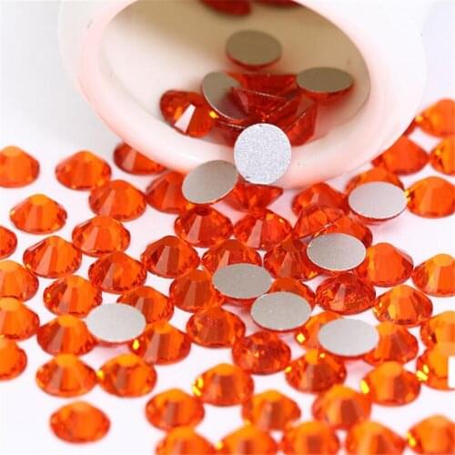MHS.SUN SS3-SS34 Hyacinth Red Color Hand DIY Flatback Crystal Rhinestones Non HotFix Crystal Rhinestone For Clothing Accessories