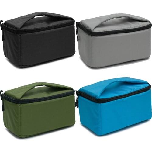 Besegad Portable Camera Insert Padded Bag Case Pouch Holder Shockproof with Dividing Partition for DSLR Sony Canon Nikon Pentax