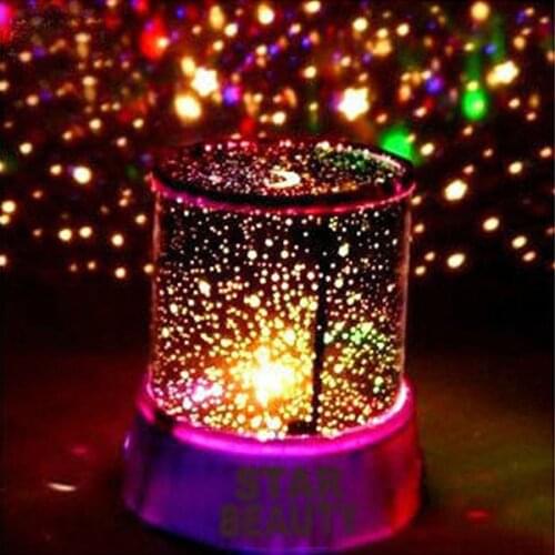 Manually Rotate Projector Luminous Night LED Light Christmas Gift for Children GQ
