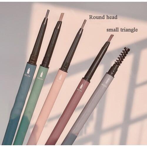 Ultra Fine Triangle Eyebrow Pencil Precise Brow Definer Long Lasting Waterproof Natural Brown Eye Brow Tint Makeup 6 Colors