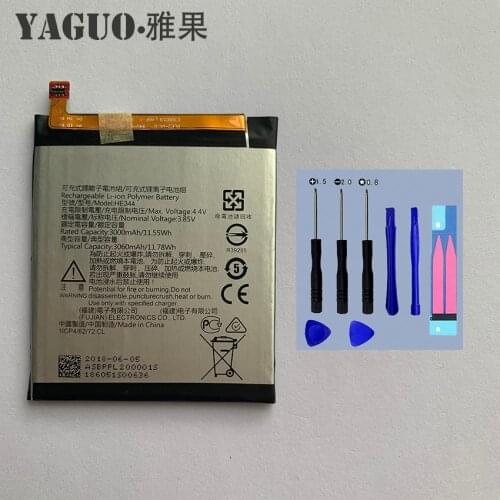 100% New Original HE344 HE345 HE353 3060mAh Battery HE 345 For Nokia 6 2nd Gen 2018 For Nokia 6.1 Batteries Bateria + Tool Kits