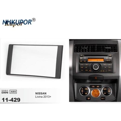 11-429 Top quality Car Fascia Frames for NISSAN Livina 2013+ Stereo Fascia Dash CD Trim Installation Frame Kit