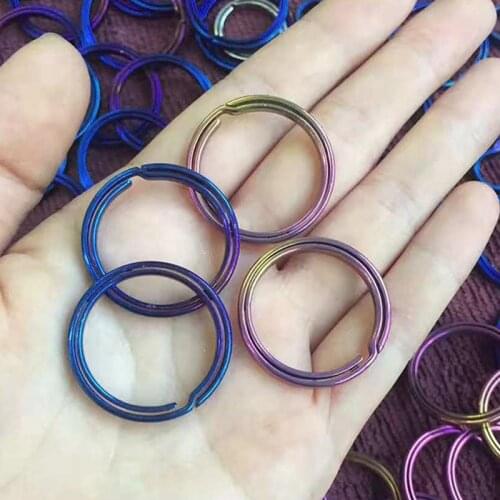 21mm/28mm Titanium Alloy Hanging Ring Outdoor Small Tool Key Ring Mountain Climbing EDC No Rust