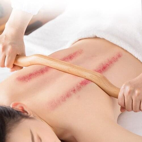 4 Pcs Massage Tools Gouache Scraper Stick For Back Shoulder Neck Waist Leg Scraper For Gouache Massage Made From Natural Wood