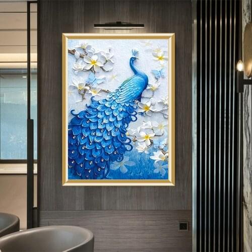 5D DIY Diamond Painting Animal Diamond Embroidery Phoenix Rhinestone Kit Cross Stitch Picture Inlay Mosaic Home Decoration Gift