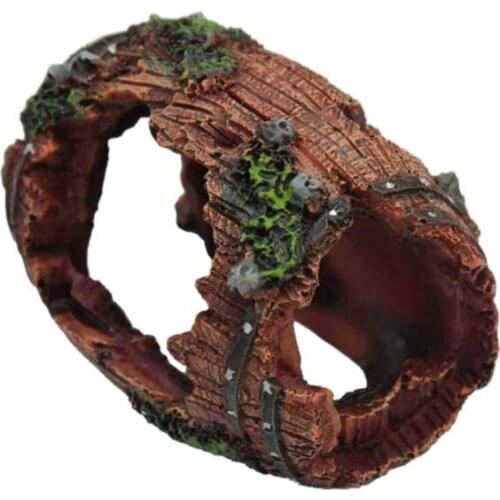 Barrel Sinking Barrel Sinking Aquarium Decoration Fish Deco Basins-ABUX