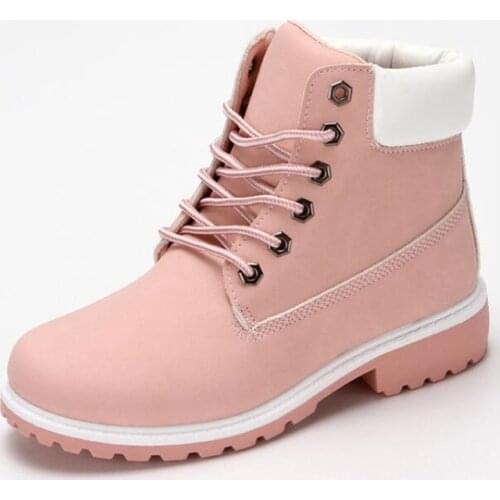 New womens boots lace up high help plus velvet warm casual womens snow boots zapatos de mujer winter boots women shoes