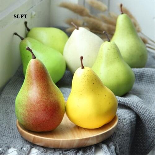 Home cabinet hotel bar cafe dining room supermarket Shop Store decoration display props simulation artificial fruit fake pears