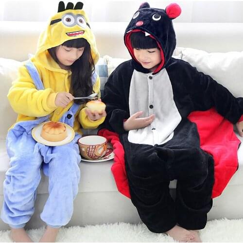 Anime Totoro Donkey Penguin Cosplay Costume Kids Kigurumi Boy Girl Sleep Suit Halloween Party Animal Unicorn Onesies Pajama