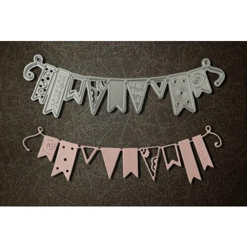 Metal flags Cutting Dies Stencils for DIY Scrapbooking photo album Decorative Embossing DIY Paper Cards