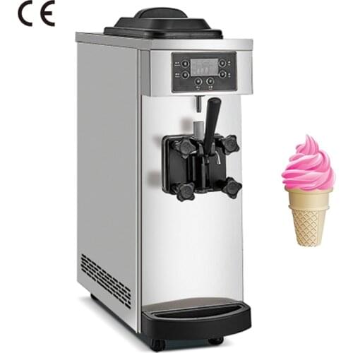 Desktop Soft Ice Cream Machine Single Head Ice Cream Production Machine Stainless Steel Ice Cream Makers Commercial