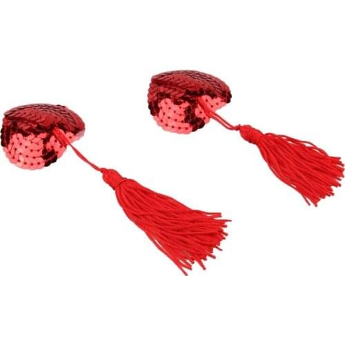 New Sexy Sex Product Toys Women Lingerie Sequin Tassel Breast Bra Nipple Cover Pasties Stickers Petals H1