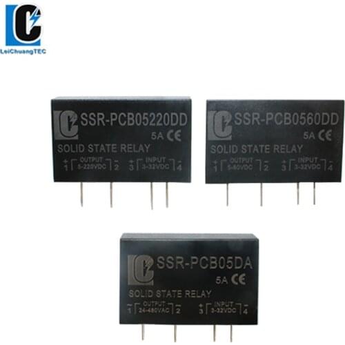 PCB SSR-PCB05DA PCB0560DD PCB05220DD Dedicated with Pins 5A DC-AC DC-DD Solid State Relay