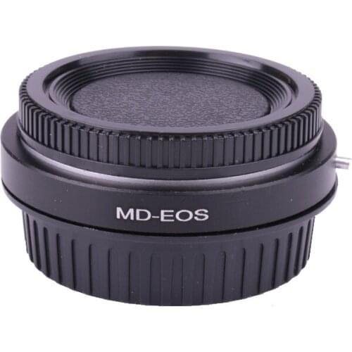 For MD-EOS Mount Adapter Ring Minolta MD MC with Glass Lens to for CANON EOS 60D 650D 7D 600D T4 T3 Camera