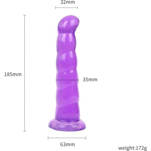 Porno Mini Jelly Dildo For Woman Small Penis Sex Toy Sucker Penis Crystal Transparent Quality TPE Sex Toys Female Sex Shop