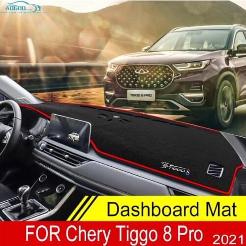 For Chery Tiggo 8 Pro 2021 Anti-Slip Mat Dashboard Cover Pad Sunshade Dashmat Protect Interior Decoration Accessories