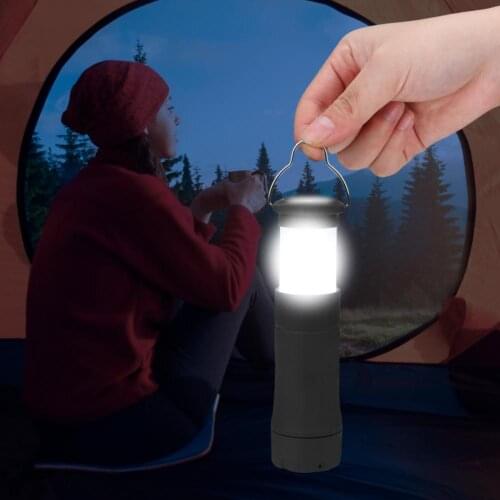 Camping Light Foldable Portable Outdoor Tent Lights Retractable Hanging Flashlight Reminder Lighting LED Horse Lantern Dropship