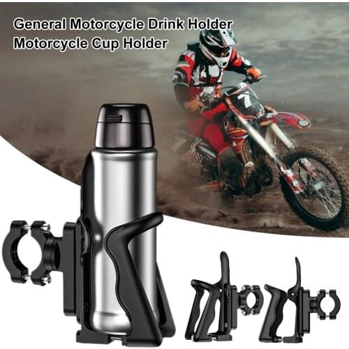 Universal Motorcycle Cup Holder Handlebar Water Bottle Holder Adjustable Aluminum Alloy Bottle Cage for ATV Dirt Bike Accessorie