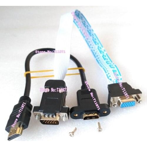 Screw fixed Male Female HD Extension cable line Male Female VGA D-sub extension cord Male Femal HDMI Line D-sub VGA Male Female