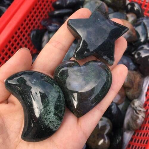 Aquatic agate natural stone quartz mineral crystals aquarium home decoration healing gemstones