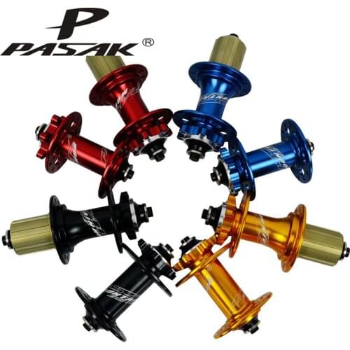 Mountain Hubs Sealed 4 Bearing MTB Mountain Bike Hub front Rear Hub 10*135mm 9mm QR Thru 24 Holes Disc Brake Bicycle Hub 11speed