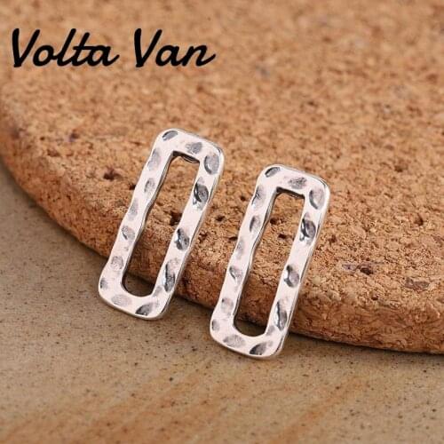Volta Van 2021 New Stud Earrings 925 Sterling Silver Trendy Elegant Fine Jewelry Geometric Concise Fashion Party Women Earrings