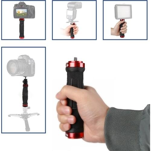 1/4'' Handle Grip Stabilizer Holder Stand Handheld Tripod For DSLR Camera Video LED Size:140*27*27mm