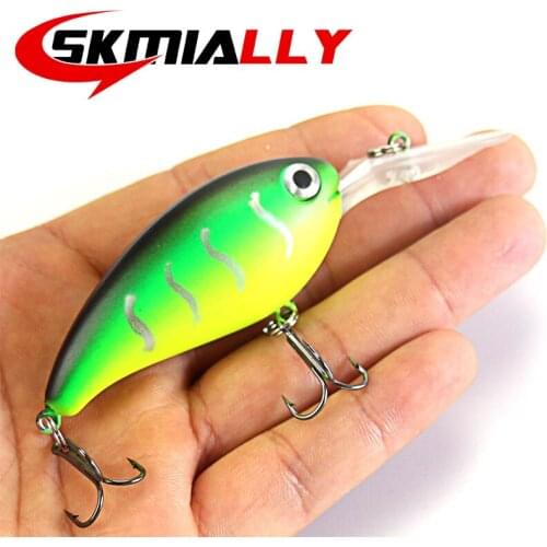 1pcs 14g 10cm Crankbait Fishing Wobblers Hard bait Bass Spinner Fishing Lures 17 Colors Pesca fishing tackle DP04
