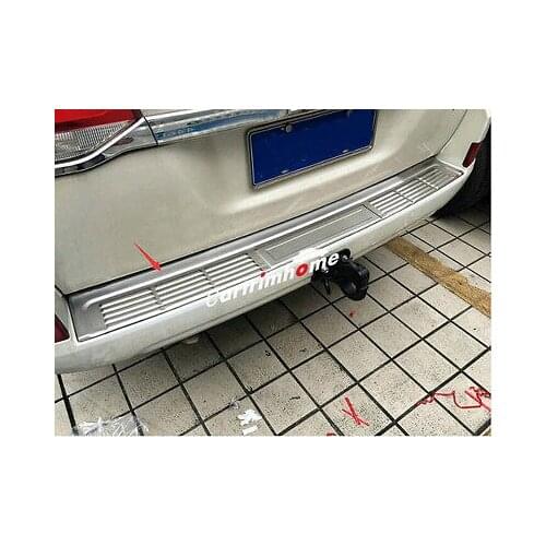 Outer Rear Bumper Guard Plate Cover Trim 1pcs for Toyota Land Cruiser LC200 2016