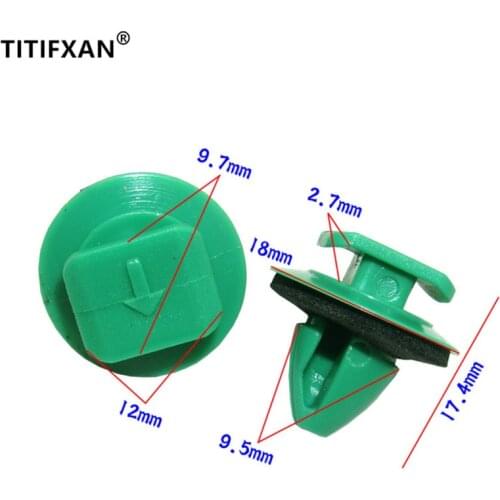 10PCS Car door wheel eyebrow decoration board clip sub-buckle for Jeep RENEGADE Cherokee plastic fastener