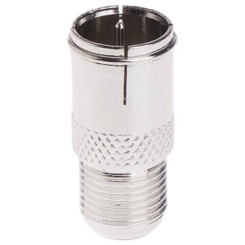 10 Pcs Quick Fit F Connector Male Plug To Female Adapter - Push On RF Coaxial