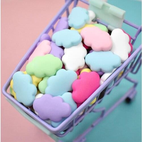 10pcs/lot Resin Cloud Colorful Charm flatback Charm For DIY Hair Bow Scrapbooking Decoration Craft Charm
