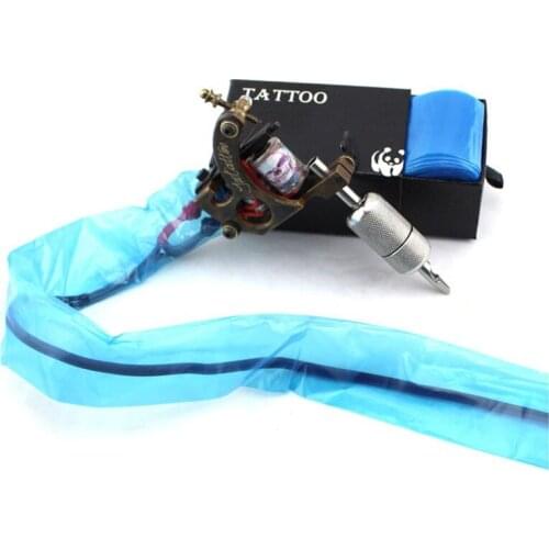 Tattoo Clip Cord Covers 100PCS Plastic Blue Disposable Tattoo Clip Cord Sleeves Covers for Tattoo Machine Accessories