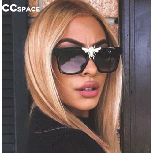 47962 Metal Gold Big Bee Sunglasses Men Women Fashion Shades UV400 Luxury Glasses