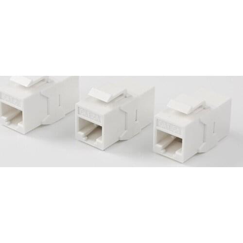 50pcs New high-end zigzag pass-through module Unshielded network module CAT6/CAT6A/CAT5E module