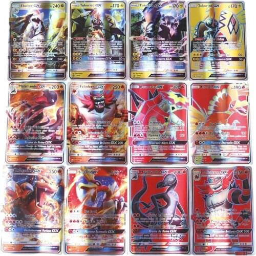 60Pcs/box Newest French Pokemon Cards GX Trading Game Card Children Collection Toy