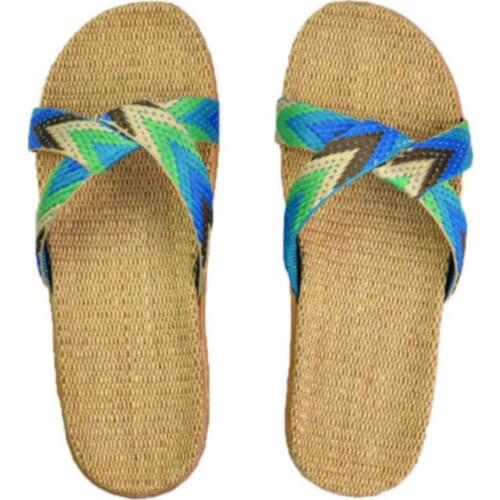 Summer Large Size Soft Slippers Women Beach Flip Flops High Quality Home Floor Anti-slip Linen Slippers Fashion Flip Flops