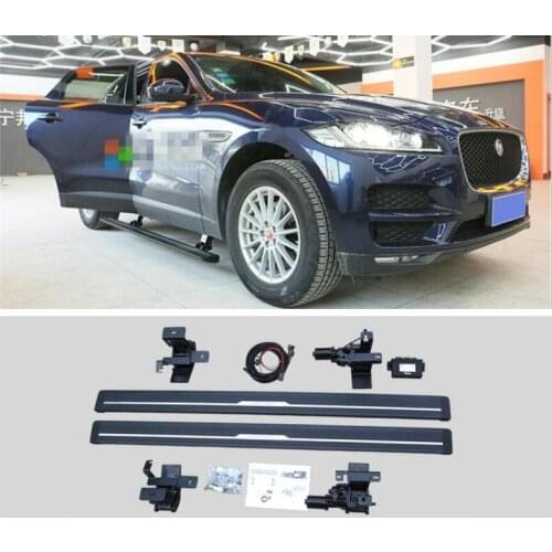 Electric Motor Automatic Switch Closed Running Boards For JAGUAR F-PACE E-PACE 2016-2021 Side Step Bar Pedals Nerf Bars