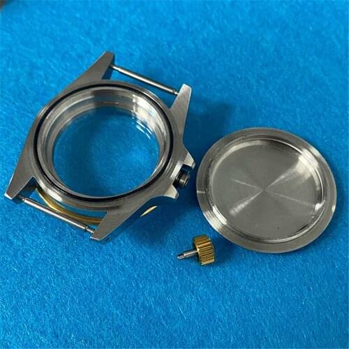Replacement Retro Watch Cover 39.5MM Stainless Steel Case GMT Bezel for NH35 NH36 Mechanical Watch Movement
