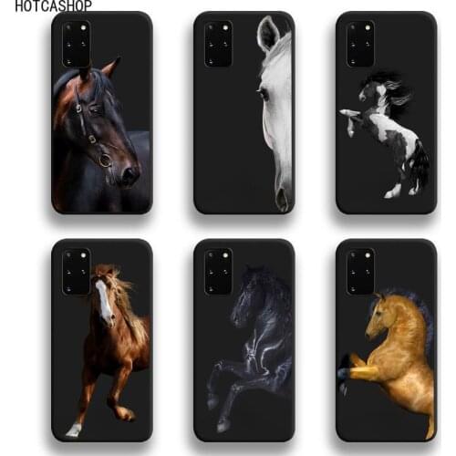 Watercolor Horse Horses Phone Case For Samsung Galaxy S20 FE plus Ultra S6 S7 edge S8 S9 plus S10 5G lite 2020