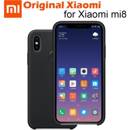 100% Original xiaomi mi8 se Silicone Mi 8 case SE mi 8 new Nature liquid silicon phone soft TPU inner fiber shockproof MI8 case